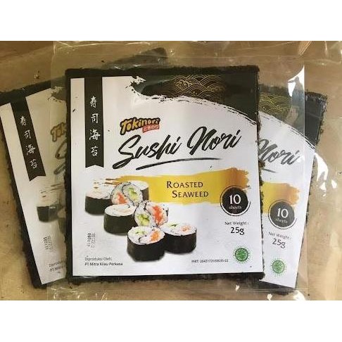 

SUSHI NORI - NORI TOKINORI 50 LEMBAR/SHEETS, ROASTED SEAWEED (RUMPUT LAUT PANGGANG) - TOKINORI BEST SELLER SEAWEED, NORI SUSHI-ONIGIRI-RAMEN, NORI TERBAIK DARI ICHINORI DAN SAKKAO WARNA HIJAU GELAP TIDAK TIPIS, HALAL PRAKTIS NS