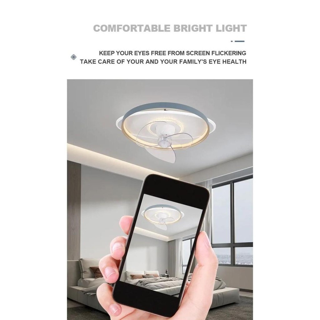 Lampu Hias Ruang Tamu Plafon Mewah + Kipas Angin / Lampu Langit Langit