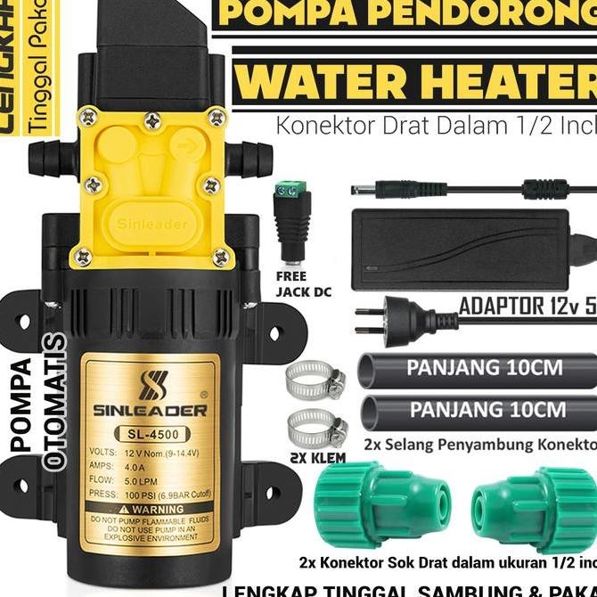 Paket Lengkap Pompa Pendorong Water Heater Otomatis - Sl4500
