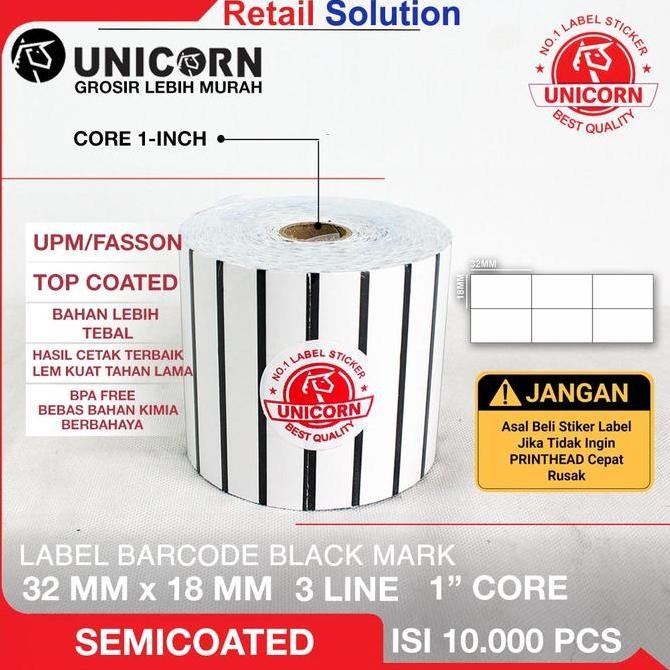 

Stiker Label Kertas Bare 32X18Mm | Label Harga Barcode 1 Roll