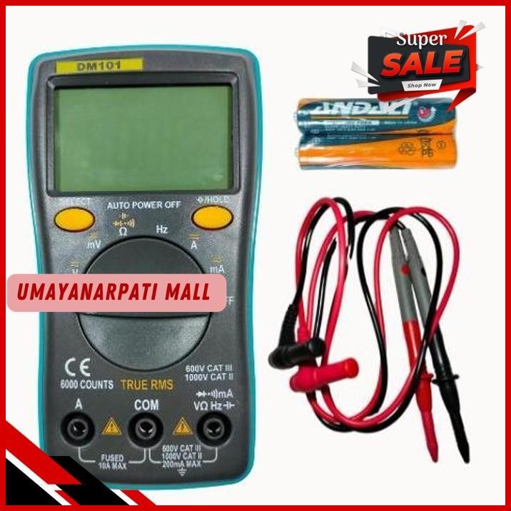 DM101 AVOMETER / MULTITESTER ALAT PENGUKUR / MULTITESTER DIGITAL TERBAIK 