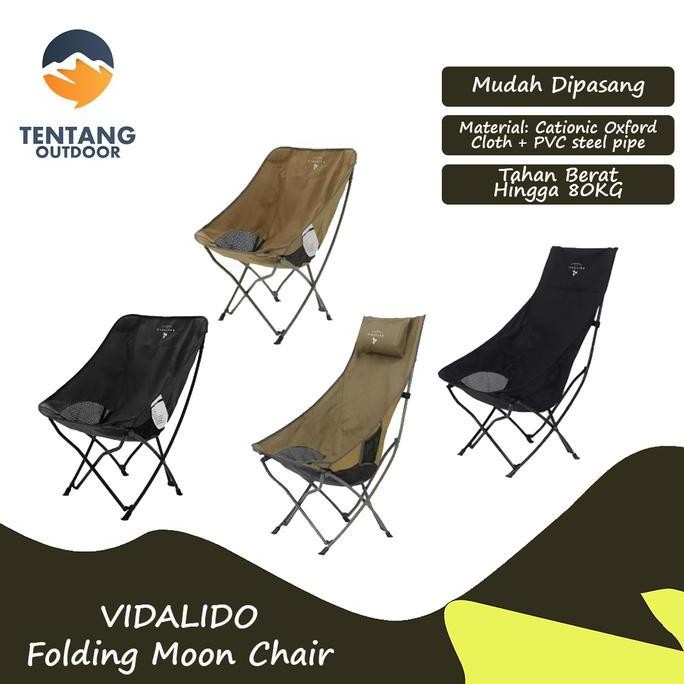 Kursi Lipat Moonchair VIDALIDO rtable Kursi Piknik Camping Outdoor