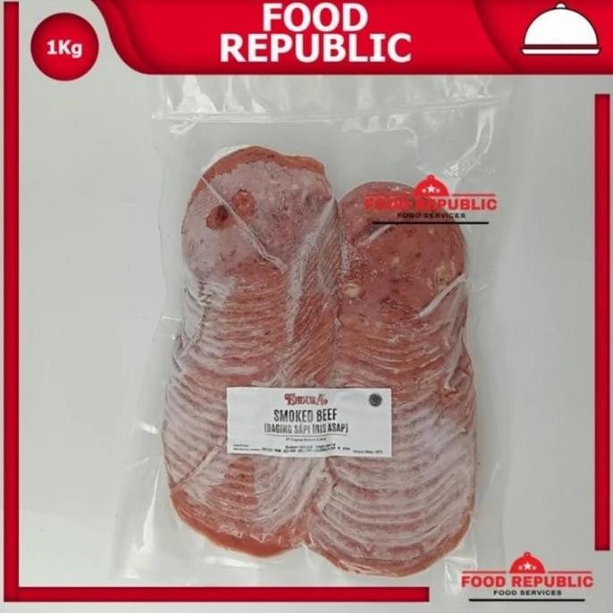 

Smoked Beef Daging Sapi Asap Slice 1Kg Halal Premium Enak