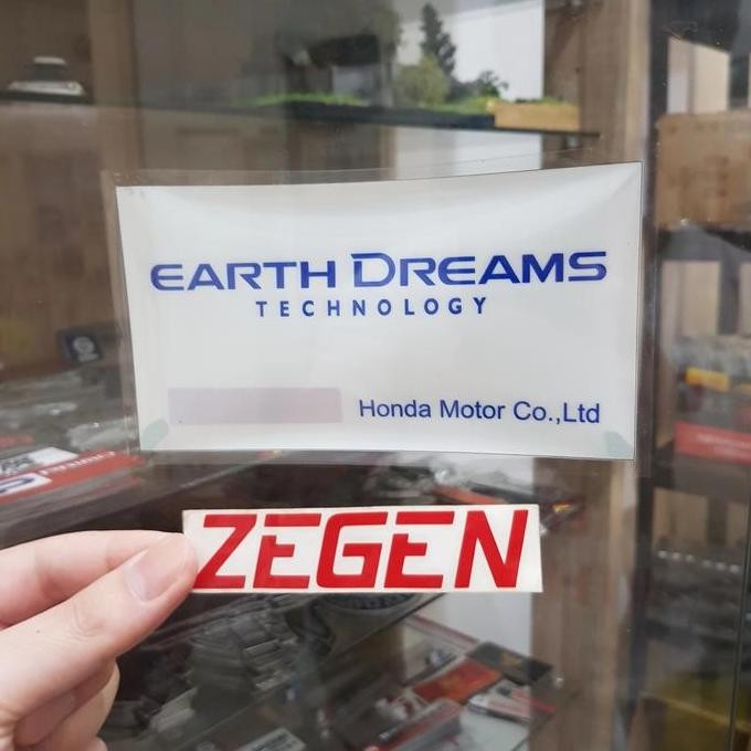 Promo Stiker sticker earth dreams technology tempel dalam balik kaca stickon COD