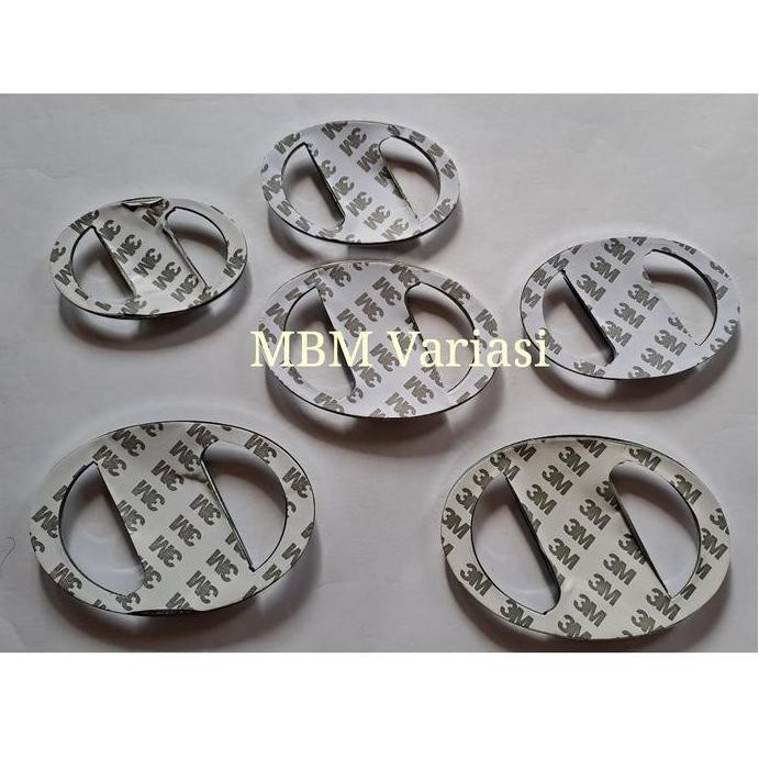 emblem vitz vellfire chrome black car