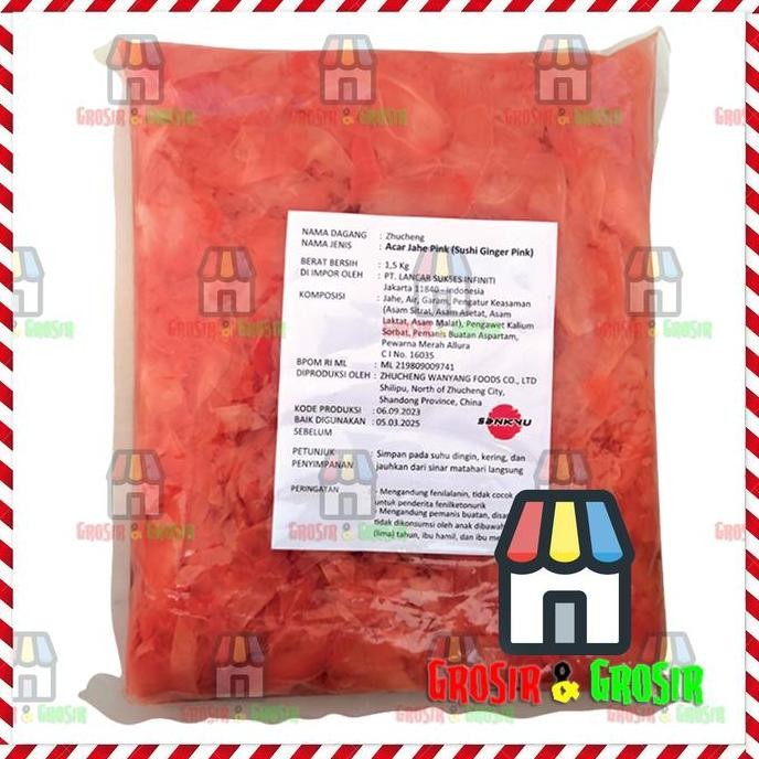

SUSHI GARI / GARI SHOGA / SUSHI GINGER / JAHE SUSHI - PINK 1,5 KG