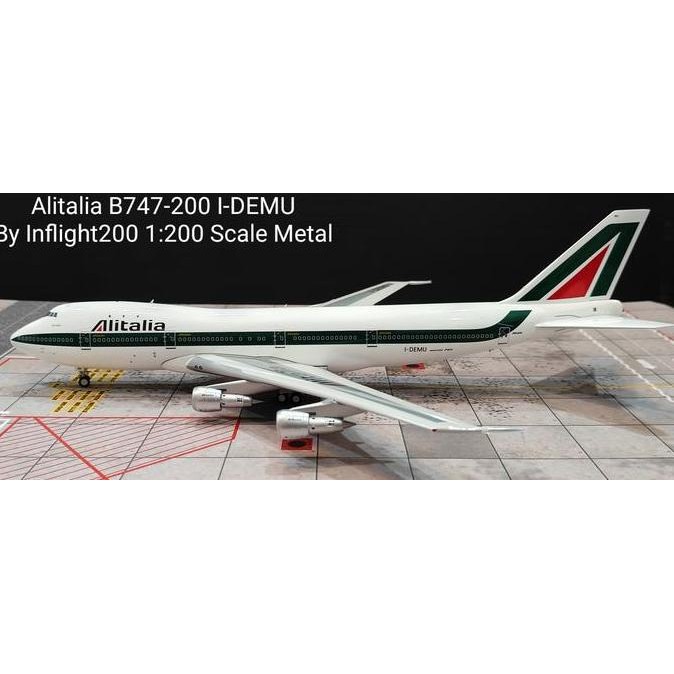 Alitalia B747-200 I-Demu By Inflight200 1:200 Scale Metal