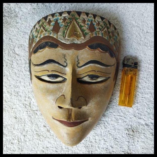 GRATIS ONGKIR PAJANGAN DINDING TOPENG HALUS KAYU LAWAS !!!