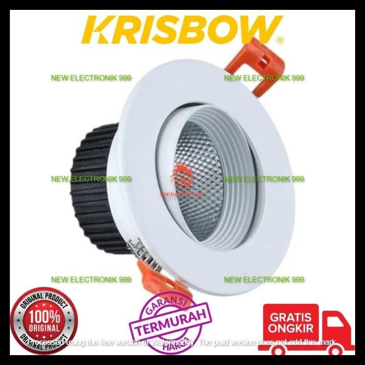 GRATIS ONGKIR KRISBOW LED ADJ DOWNLIGHT 30W 36D 3CCT 10605692 KRISBOW LAMPU DOWNLIGHT LED ADJUSTABLE