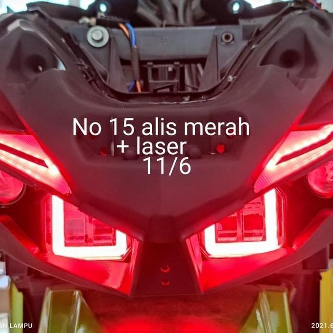 Lampu projie LED generasi 2 vario 150 headlamp komplit aslinya
