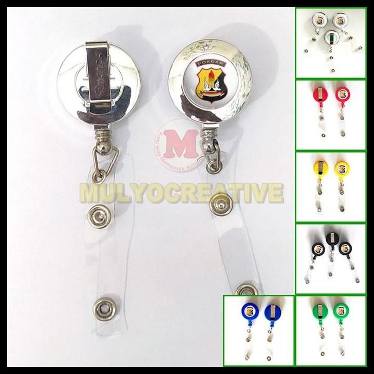 

TERMURAH ID CARD YOYO POKDAR GANTUNGAN ID CARD HOLDER LOGO POKDAR KAMTIBMAS !!