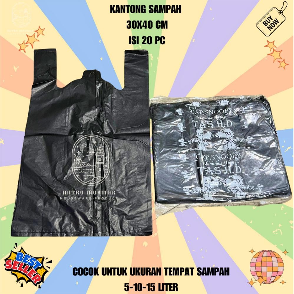 Plastik Kresek Kantong Plastik Sampah No 40 Isi 40 Lembar Abs / Kantong Sampah No 28 Isi 20 Lembar T