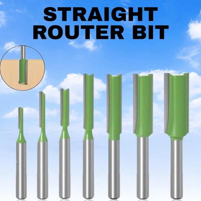 Mata Router Kayu Straght Bit Mata Profil Lurus Shank 6Mm
