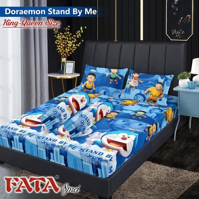 Fata Sprei Motif Doraemon King 180x200,Queen 160x200,Single 120/100/90x200