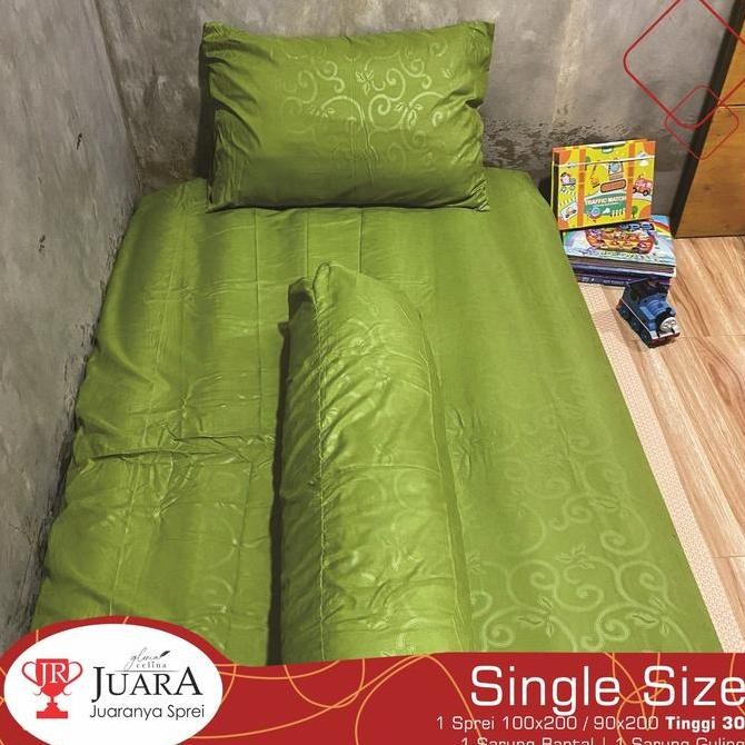 Sprei Emboss los JADE - Fitted Ukuran 90x200x30 / 100x200x30