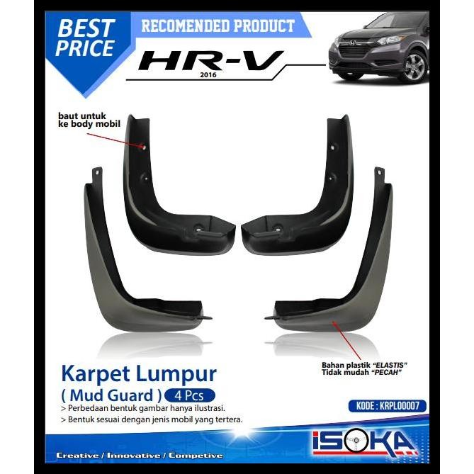 TERMURAH MUD GUARD KARPET LUMPUR MOBIL HRV 2016 - 2021 