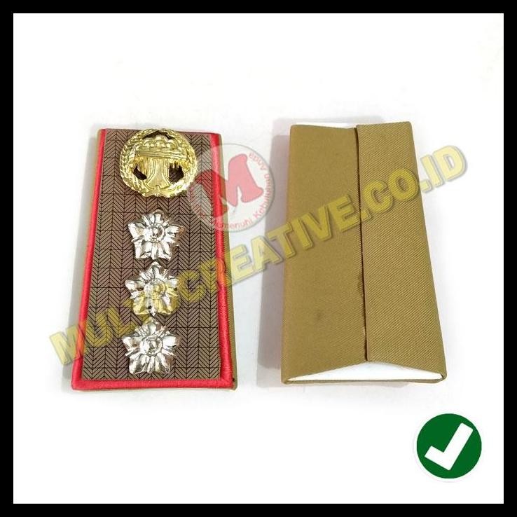 TERMURAH EVOLET TANDA PANGKAT CAMAT EVOLET TANDA JABATAN CAMAT WARNA KEKI 