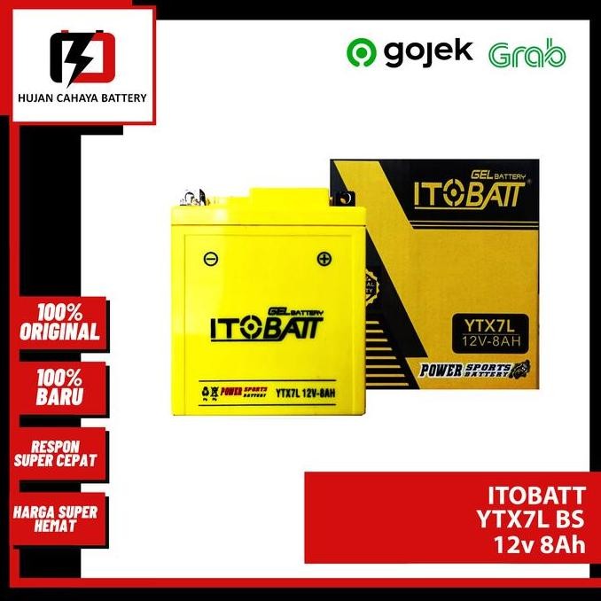 Aki Vespa LX 150 / Vespa LX125 / Vespa Sprint - ITOBATT YTX7L-BS MF