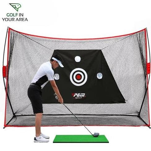 // Pgm Golf Hitting Simulator Net Target Golf Net Jaring Outdoor Golf //