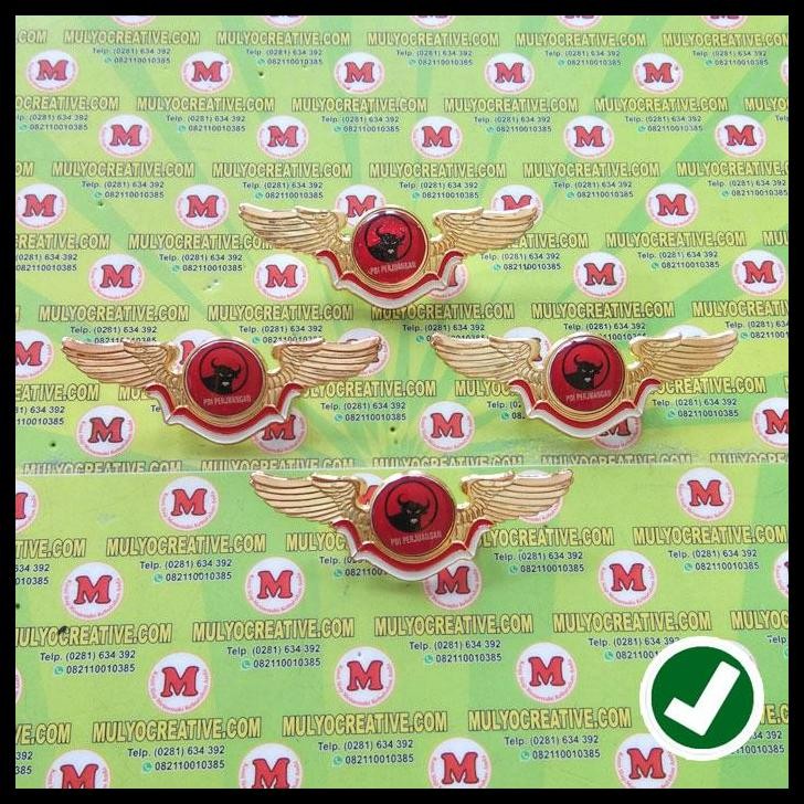 BEST DEAL PIN WING LOGO PARTAI PDIP - WING PIN PARTAI PDI PERJUANGAN 