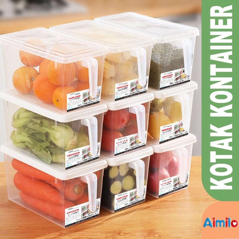 Kotak Kontainer Makanan Kulkas | Food Storage Box Kotak Penyimpanan | Refrigerator Storage Box Sayur