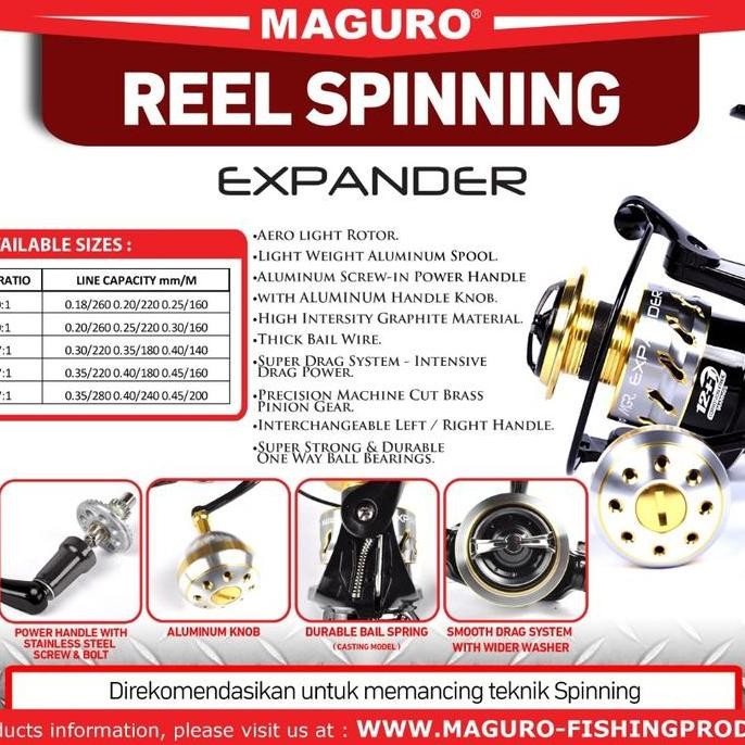 TERBARU - Reel Maguro EXPANDER Power Handle 2000 3000 4000 5000 6000