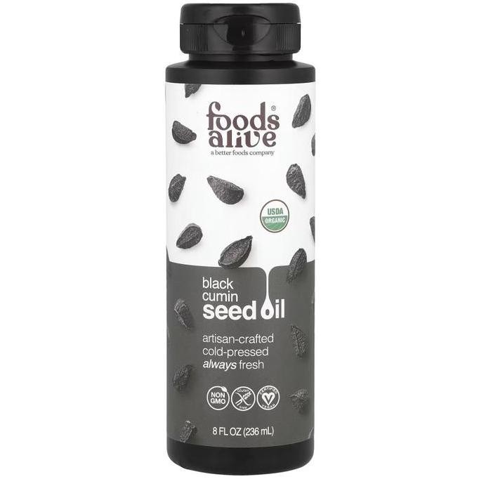 

Foods Alive, Organic Artisan Cold-Pressed, 8 fl oz (236 ml) - Black Cumin Seed Oil