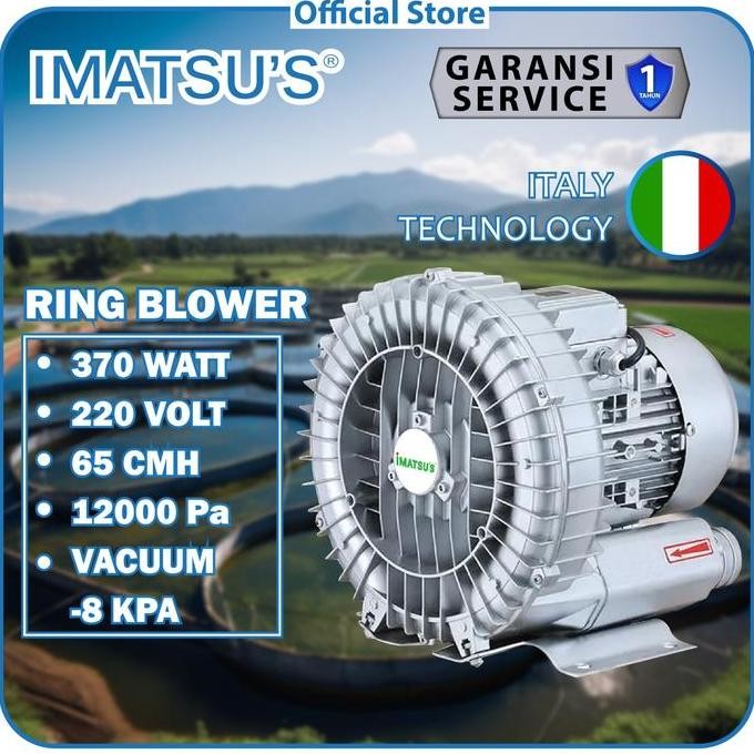 RING BLOWER 370W POMPA UDARA AERATOR BLOWER KOLAM IKAN 220V AIR PUMP KUAT