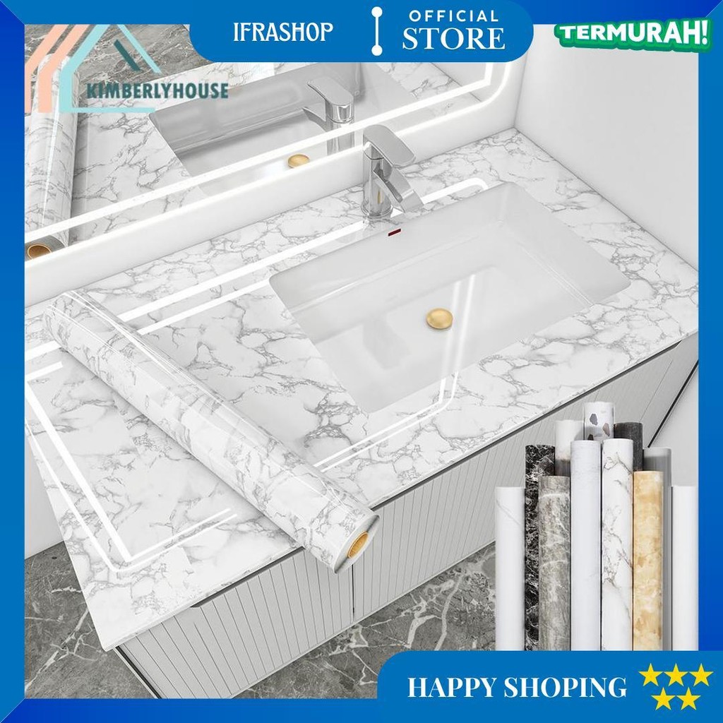 Papan Stiker Dinding Tekstur 300*60Cm Wallpaper Dinding Kabinet Untuk Kamar Tidur Dapur Kamar Mandi 