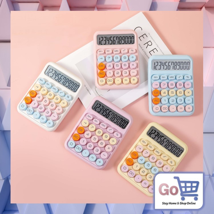 

Go - S1313 Kalkulator Warna Macaron / Calculator 12 Digit / Cute Calculator / Stationary Kantor
