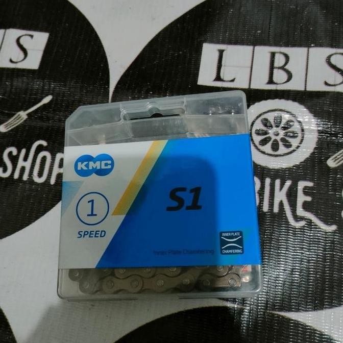 CHAIN RANTAI KMC S1 S-1 114L FIXIE BMX SINGLE SPEED HITAM