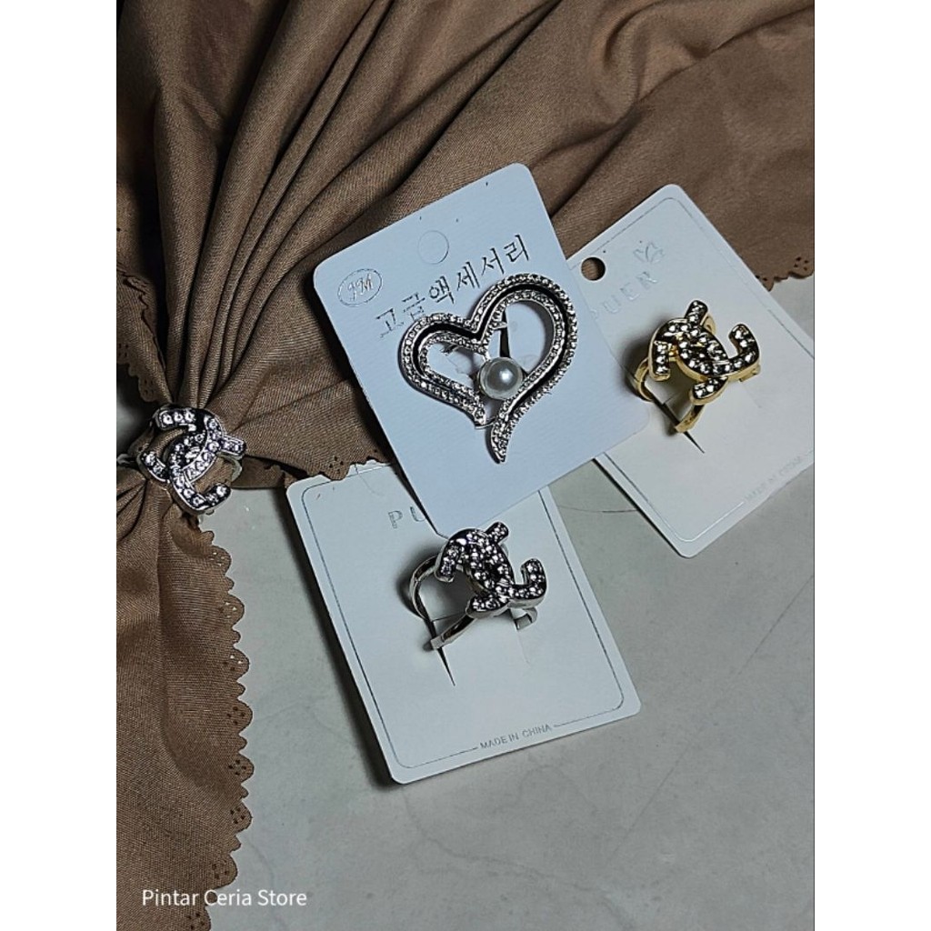 Ring Hijab Cincin kerudung Ring hijab premium Ring hijab mewah Ring hijab bros