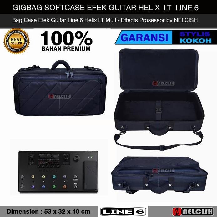baru Softcase Gigbag Tas Efek Line 6 Helix LT Multi Effects Processor Bag by NELCISH