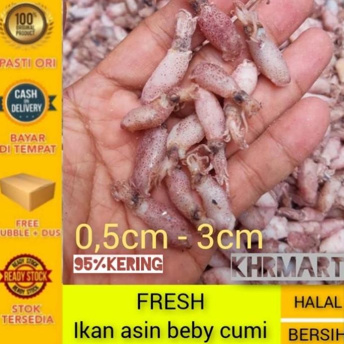 

ikan asin cumi beby-1kg KHR BEST SELLER
