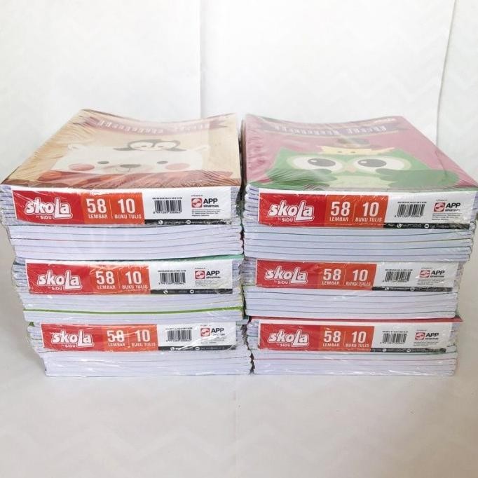 

Buku Tulis SKOLA by SIDU 58 lbr, per pack isi 10