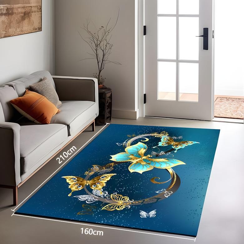 DISKON TERBARU Karpet Lantai Eropa Style Uk 210 x 160cm/Karpet Turkey Bermotif/ Tikar Karpet ruang T