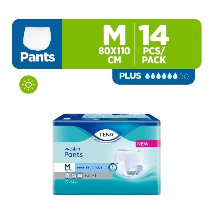 

TENA PROskin Pants Plus Unisex Adult Diapers - Medium 14pcs