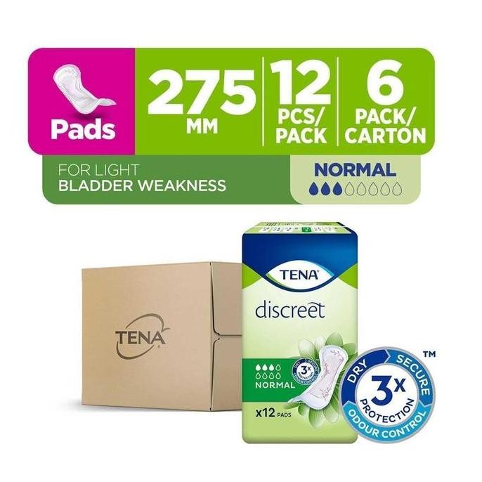 

Tena Lady Discreet Normal Pad - Case (6 x 12pcs)