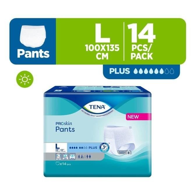 

Tena Proskin Pants Plus Unisex Adult Diapers - L (14pcs)