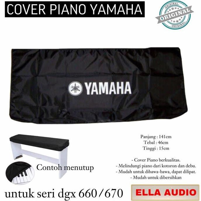 baru Cover Yamaha Piano 660/670 dgx piano elektrik black