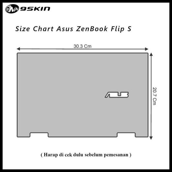 TERBARU GARSKIN ASUS ZENBOOK FLIP S 3M BLACK DRAGON FRONT 