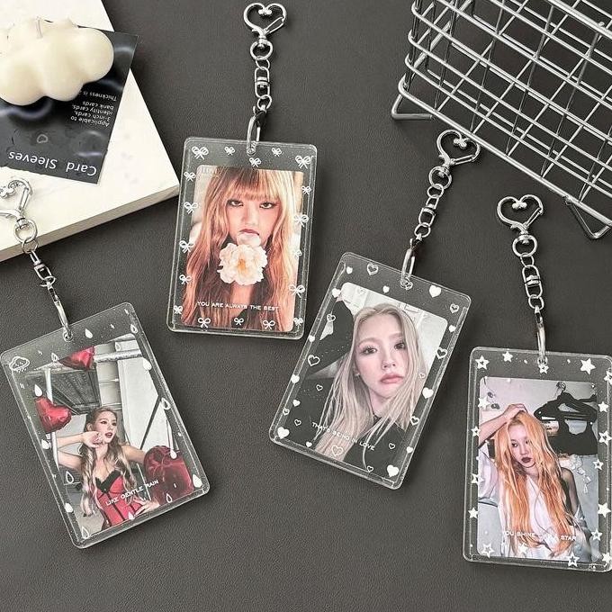 

baru [TS] CAHOL ACRYLIC CHARM TRANSPARANT PHOTOCARD HOLDER KPOP TRANSPARENT CLEAR ACRYLIC ID CARD ACRYLIC FRAME BINGKAI FOTO CAHOL
