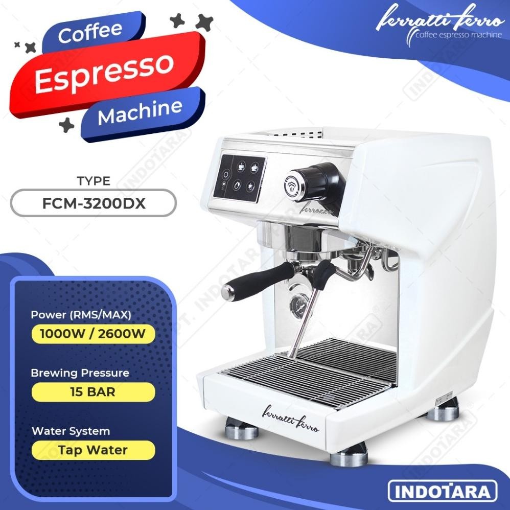 MESIN KOPI ESPRESSO / ESPRESSO MACHINE FERRATTI FERRO FCM3200DX