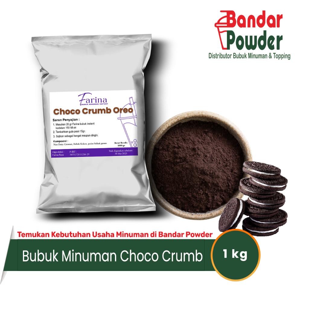 

FM Bubuk Minuman Choco Crumb 500gr - Farina Powder - Serbuk Coklat Premium