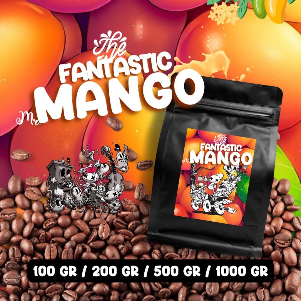 

FM THE FANTASTIC MR MANGO Biji Kopi Arabica- Roasted Coffee Bean BLACK POTION