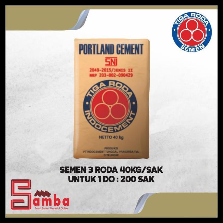 DISKON SEMEN TIGA RODA 40 KG HARGA 1DO 200 SAK / SEMEN 3 RODA 
