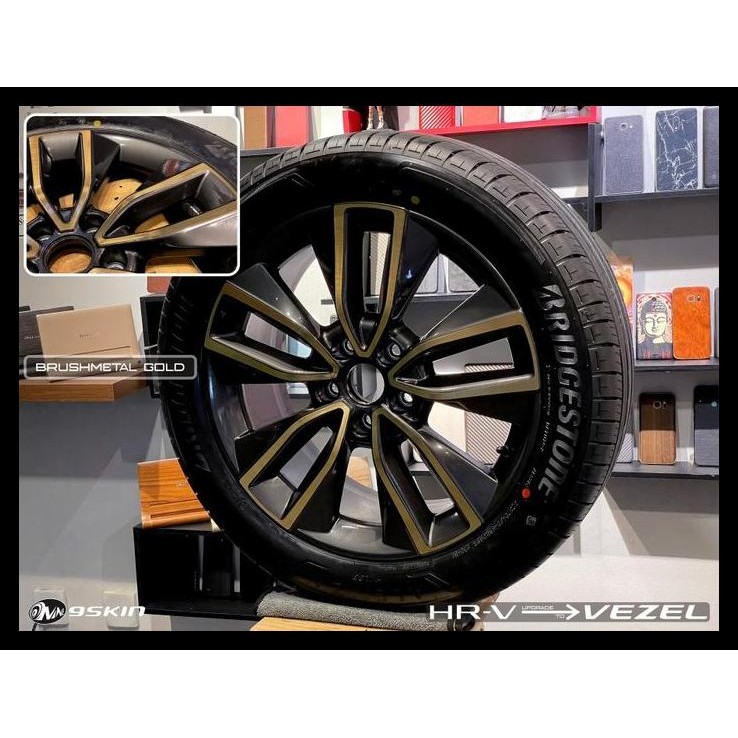 TERMURAH GARSKIN VELG HONDA NEW HRV RS SE 2022 GEN 3 - TITANIUM GOLD 
