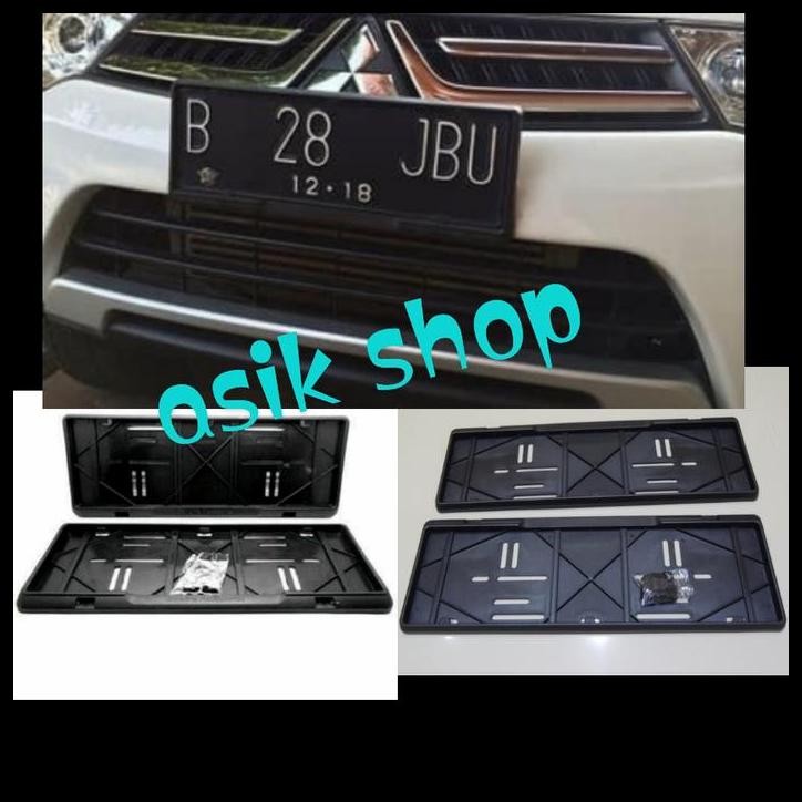 TERMURAH TATAKAN DUDUKAN PLAT NOMOR MOBIL RUSH TERIUS HITAM 