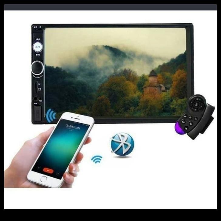 DISKON HEAD UNIT DOUBLE DIN LED MIRORR LINK ANDROID MOBIL MIRAGE 