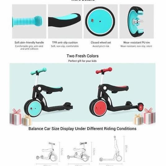 BEBEHOO 5 IN 1 KIDS SCOOTER OTOPED